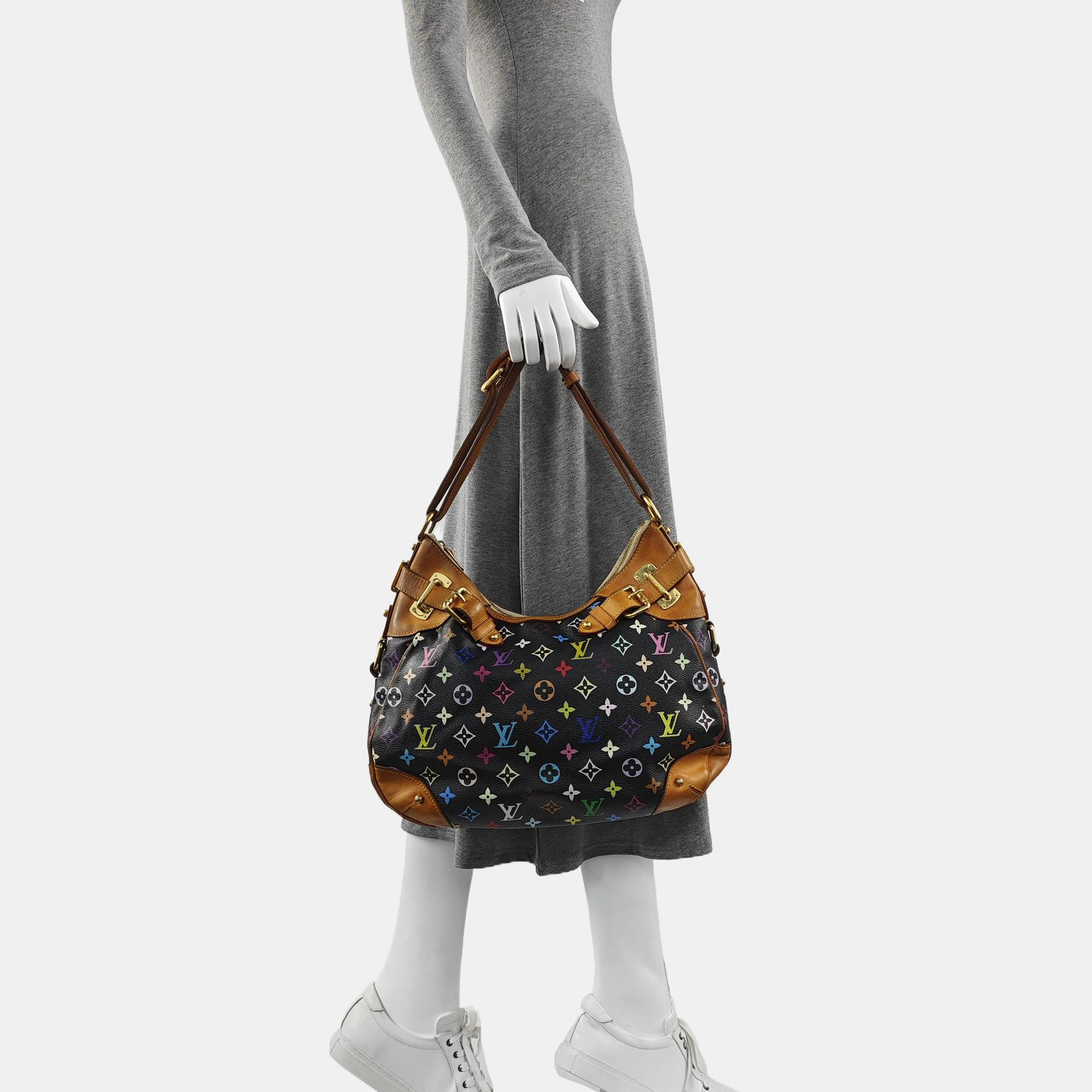 LV × TM GRETA Monogram Coated Canvas Black