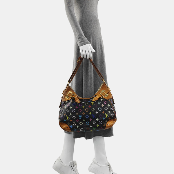 LV × TM GRETA Monogram Coated Canvas Black