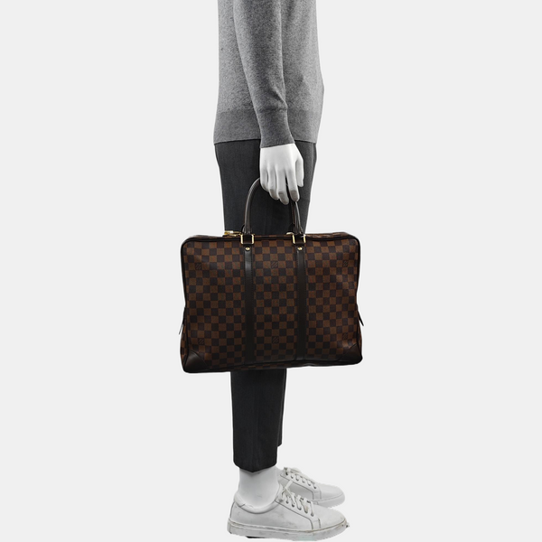 PORTE-DOCUMENTS Damier Ebene Coated Canvas Brown