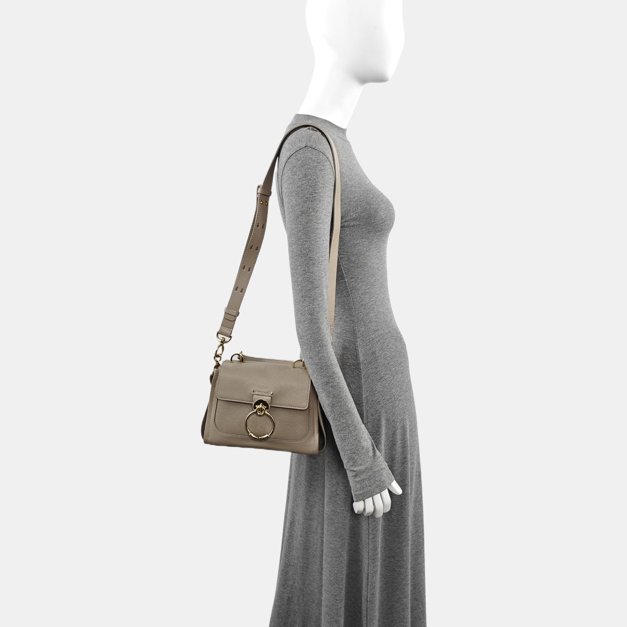 Tess Mini Calfskin Gray
