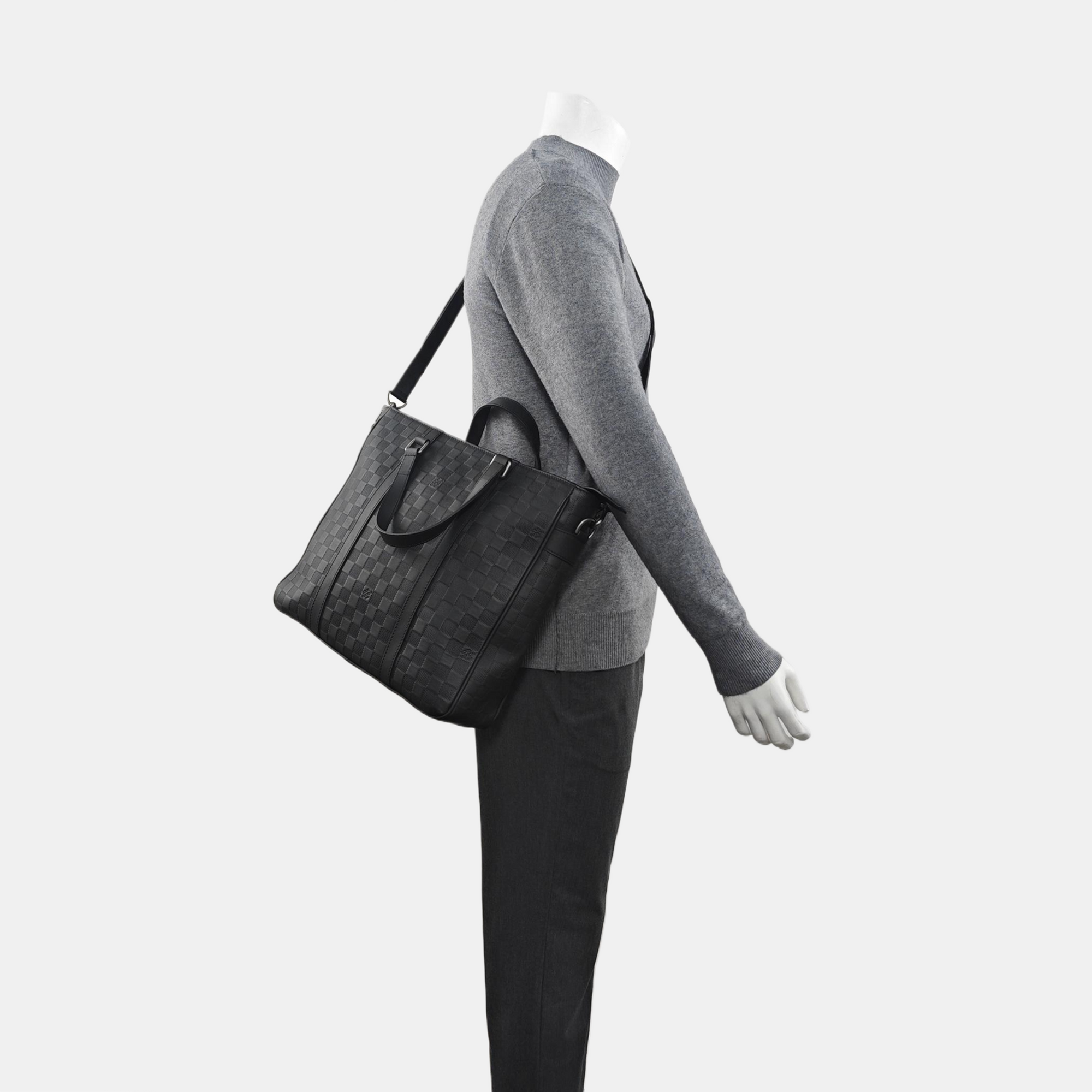 TADAO PM Damier Graphite Calfskin Black