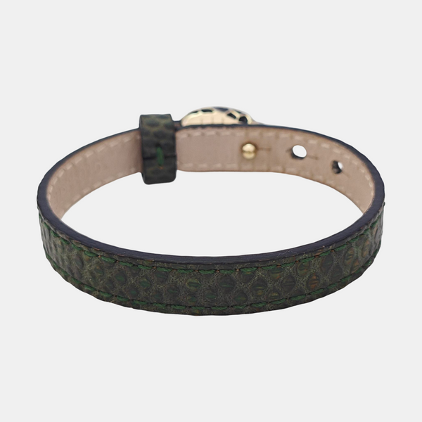 SERPENTI Leather Green Bracelet