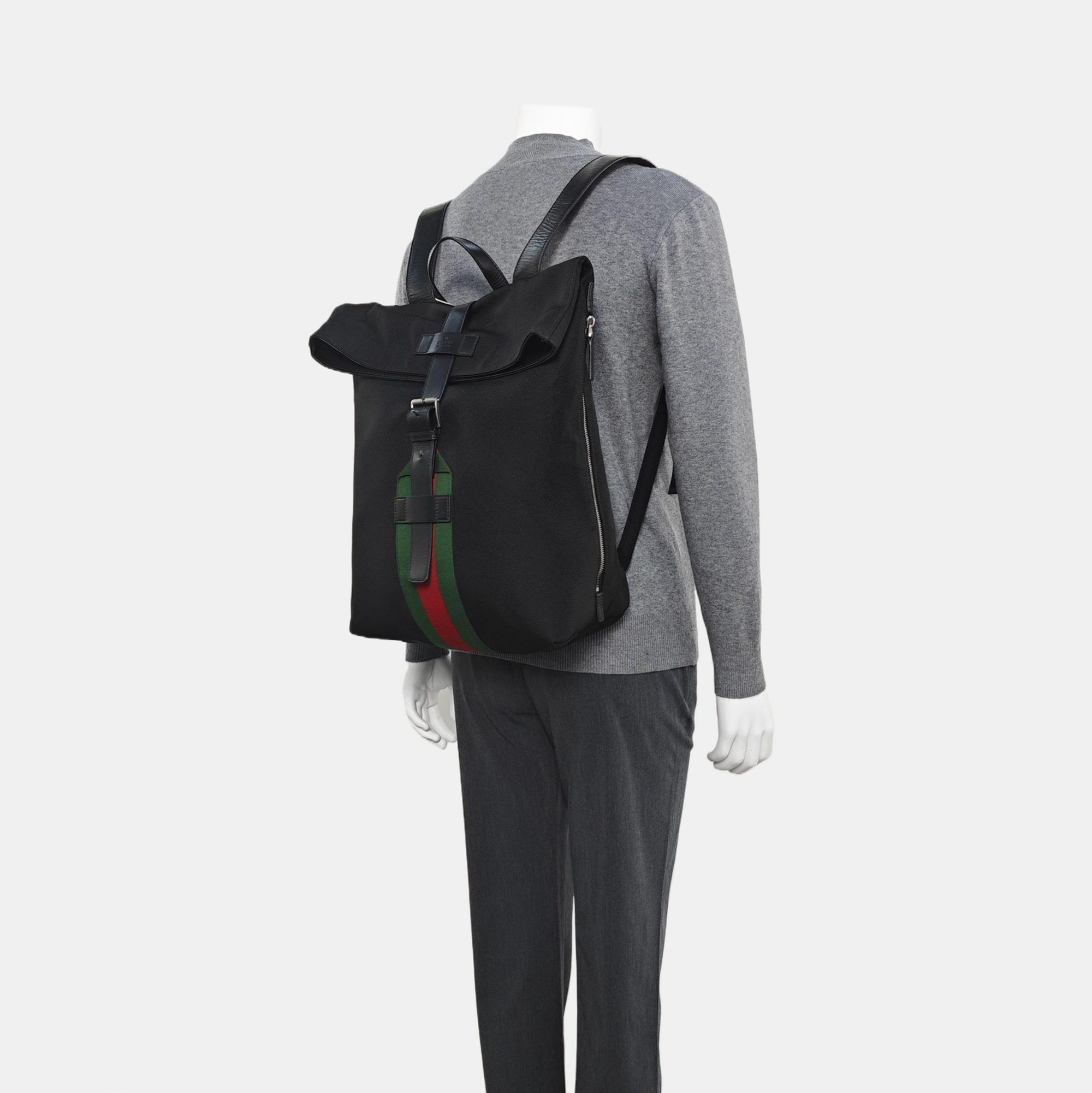 Fabric Backpack Black