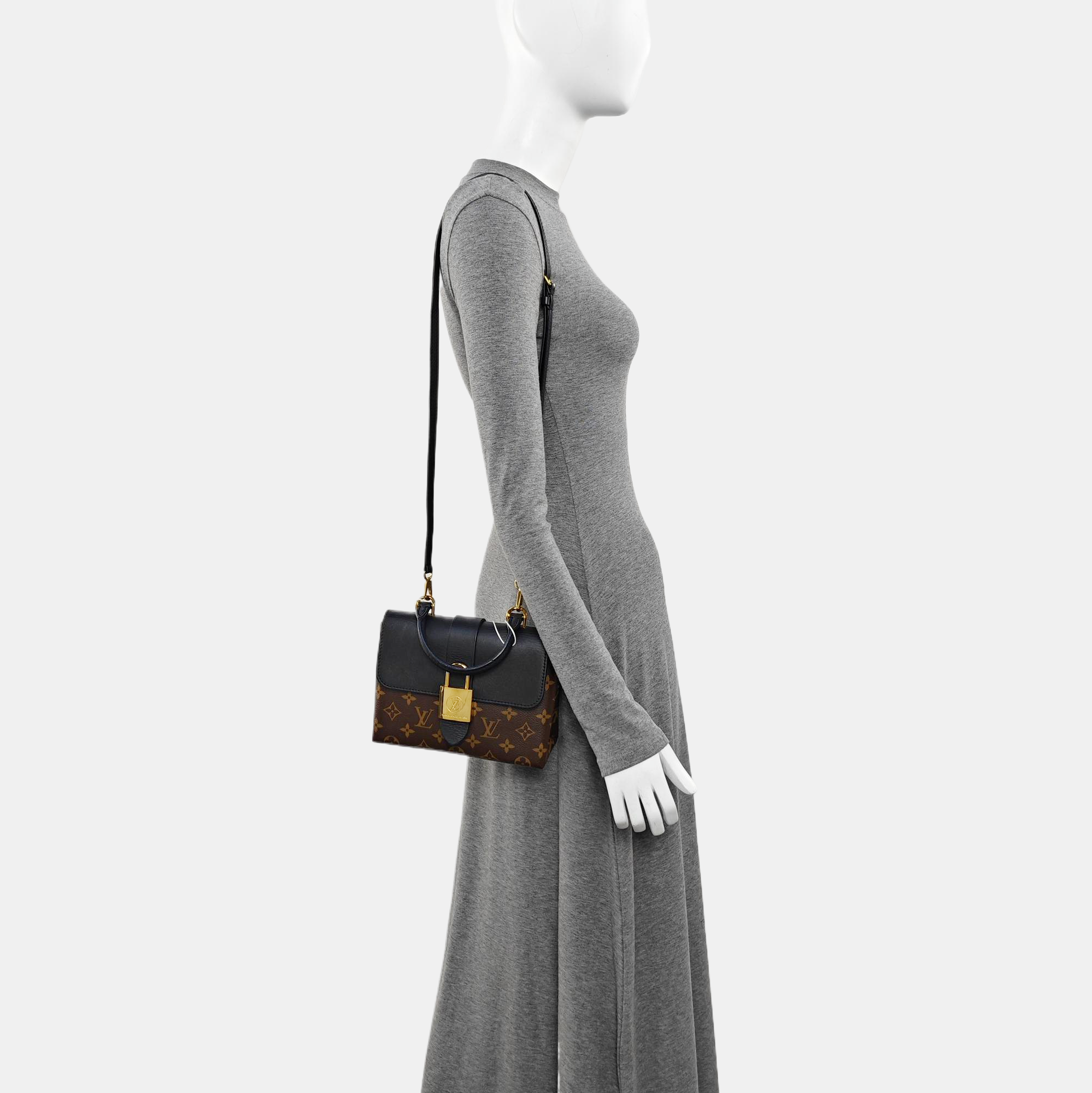 LOCKY BB Monogram Coated Canvas Brown