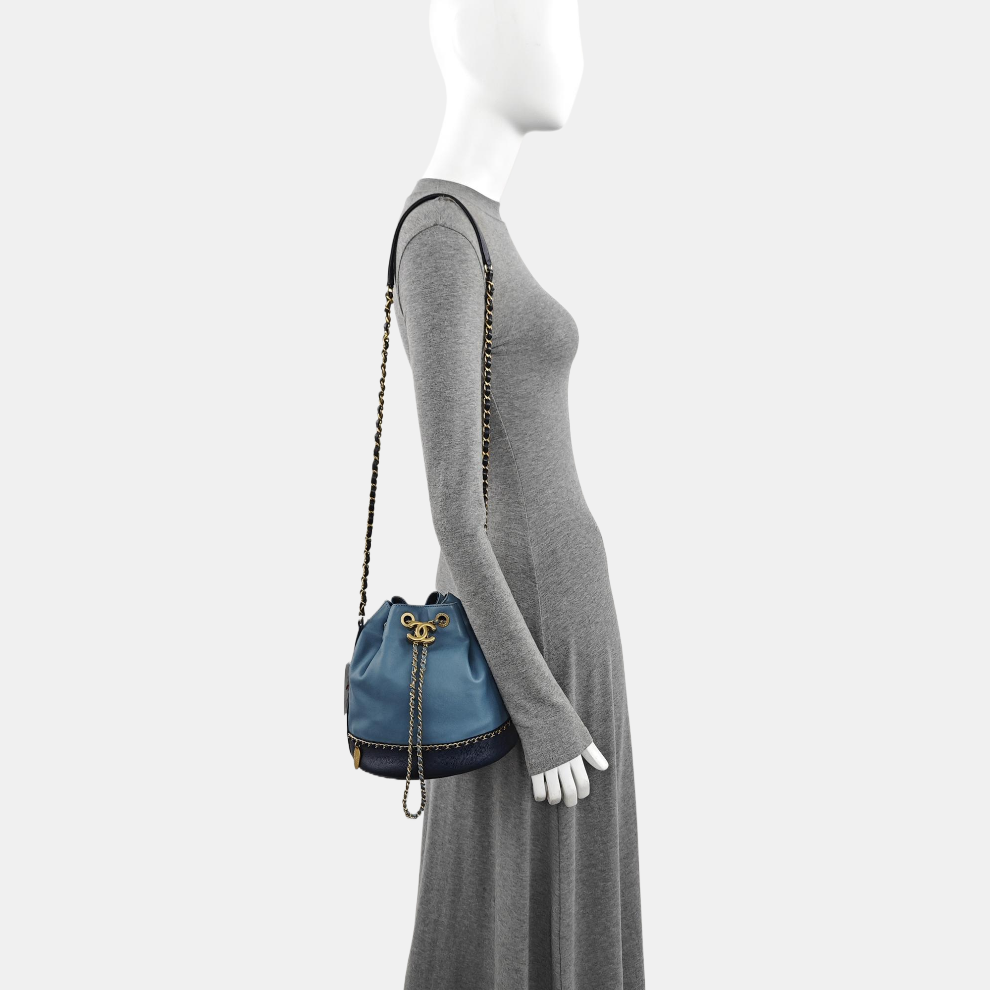 Quilted Lambskin Bucket Bag Multicolor
