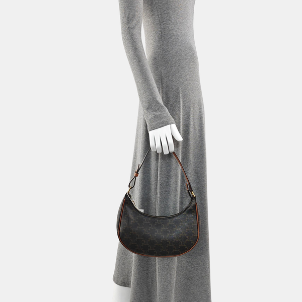 Authenticated pre-owned  AVA Coated Canvas Brown - Top Handle Bag at Looply
