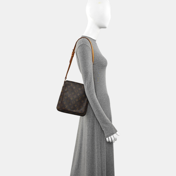 MUSETTE TANGO Monogram Coated Canvas Brown
