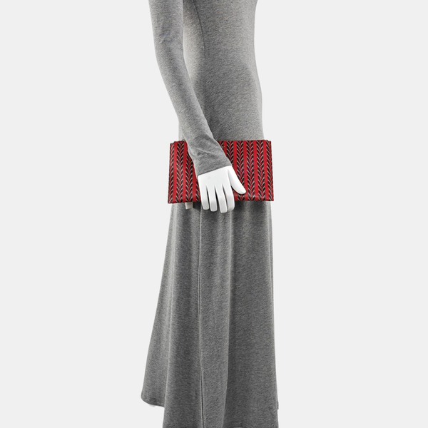 Calfskin Clutch Red
