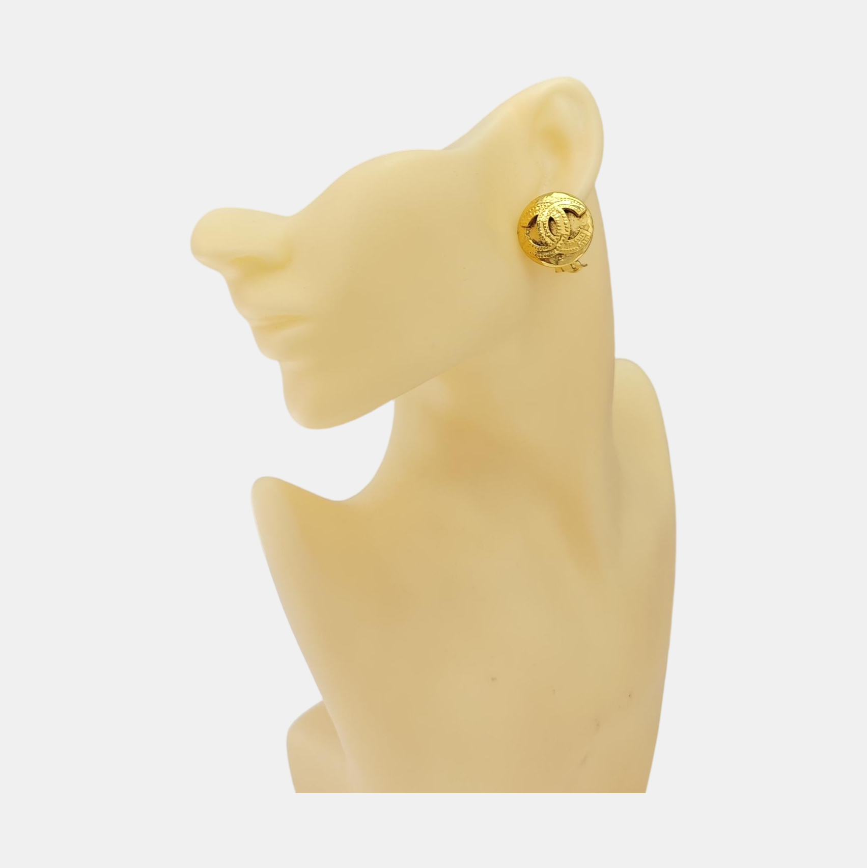 Metal Gold Clip On Earrings