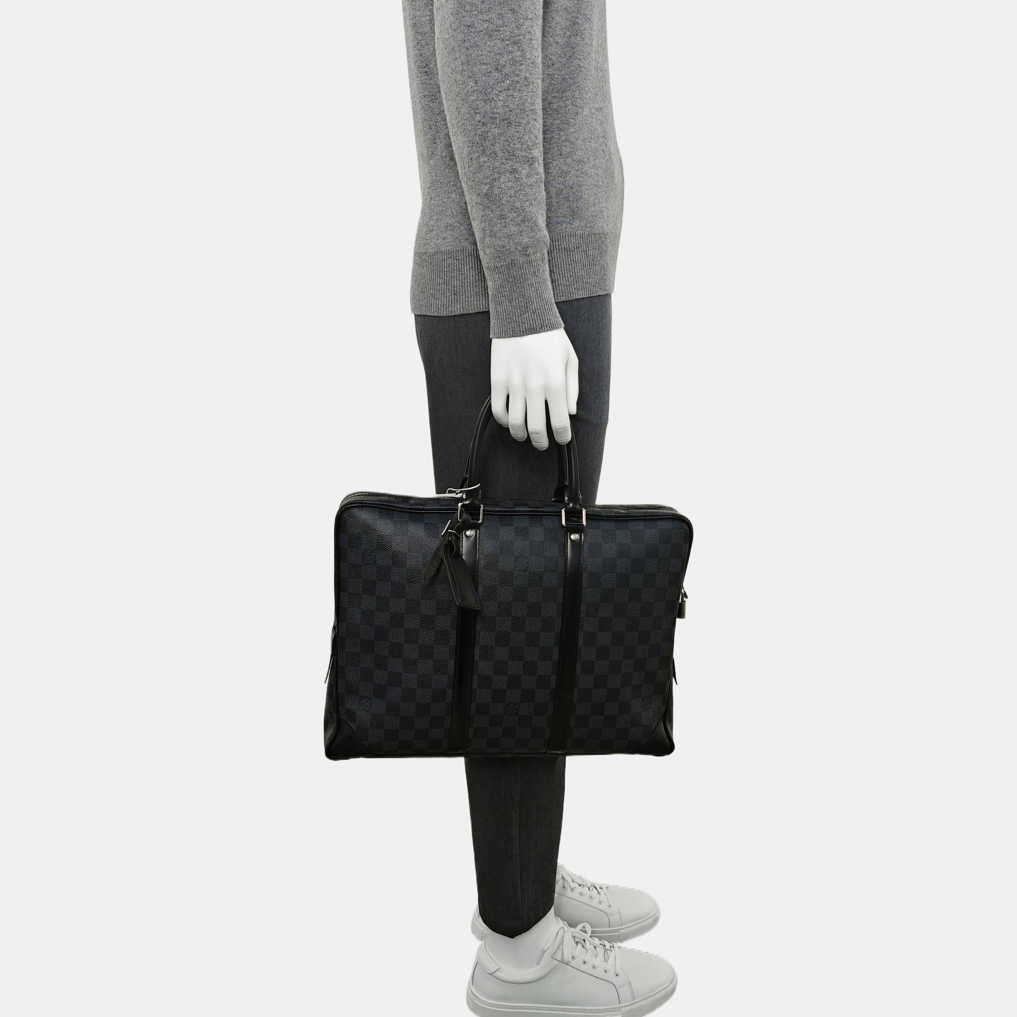 PORTE-DOCUMENTS Damier Graphite Coated Canvas Gray