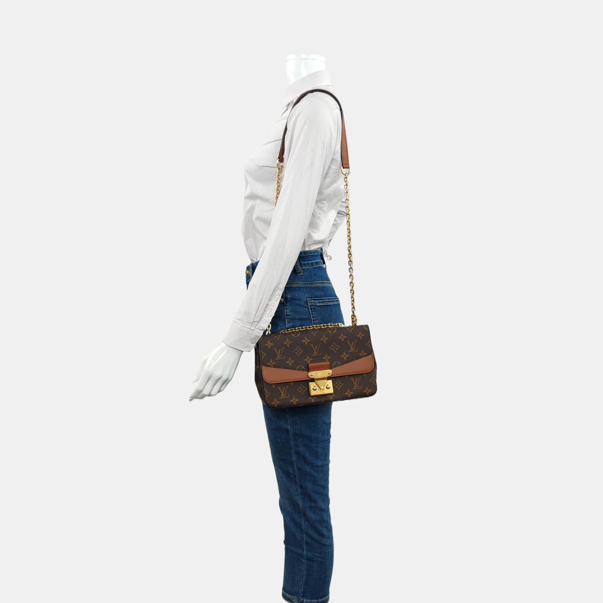MARCEAU Monogram Coated Canvas Brown