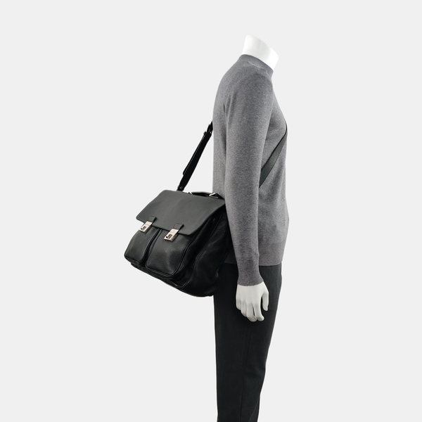Calfskin Shoulder Bag Black
