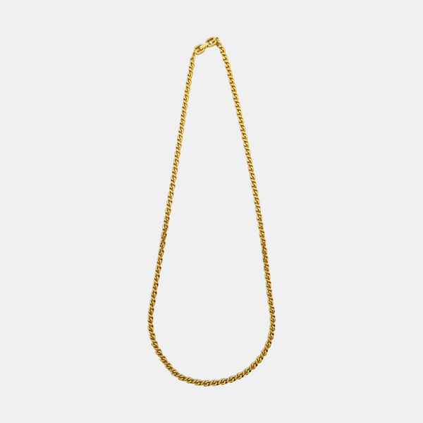 G Cube Metal Gold Necklace