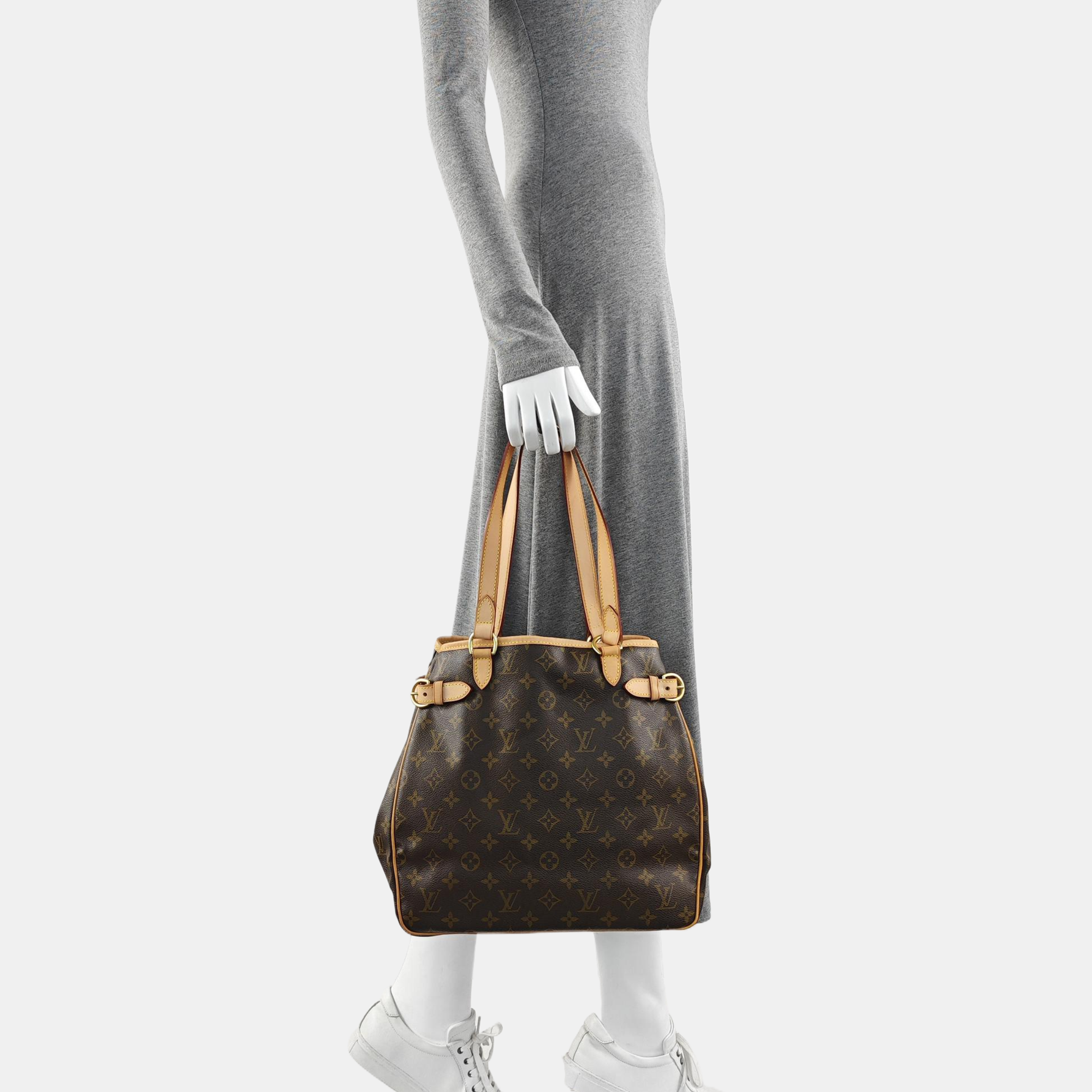 BATIGNOLLES MM Monogram Coated Canvas Brown