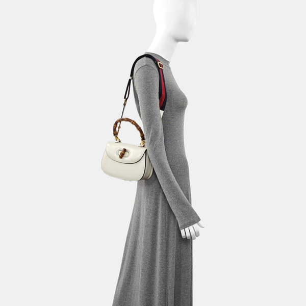 Bamboo 1947 Small Calfskin White