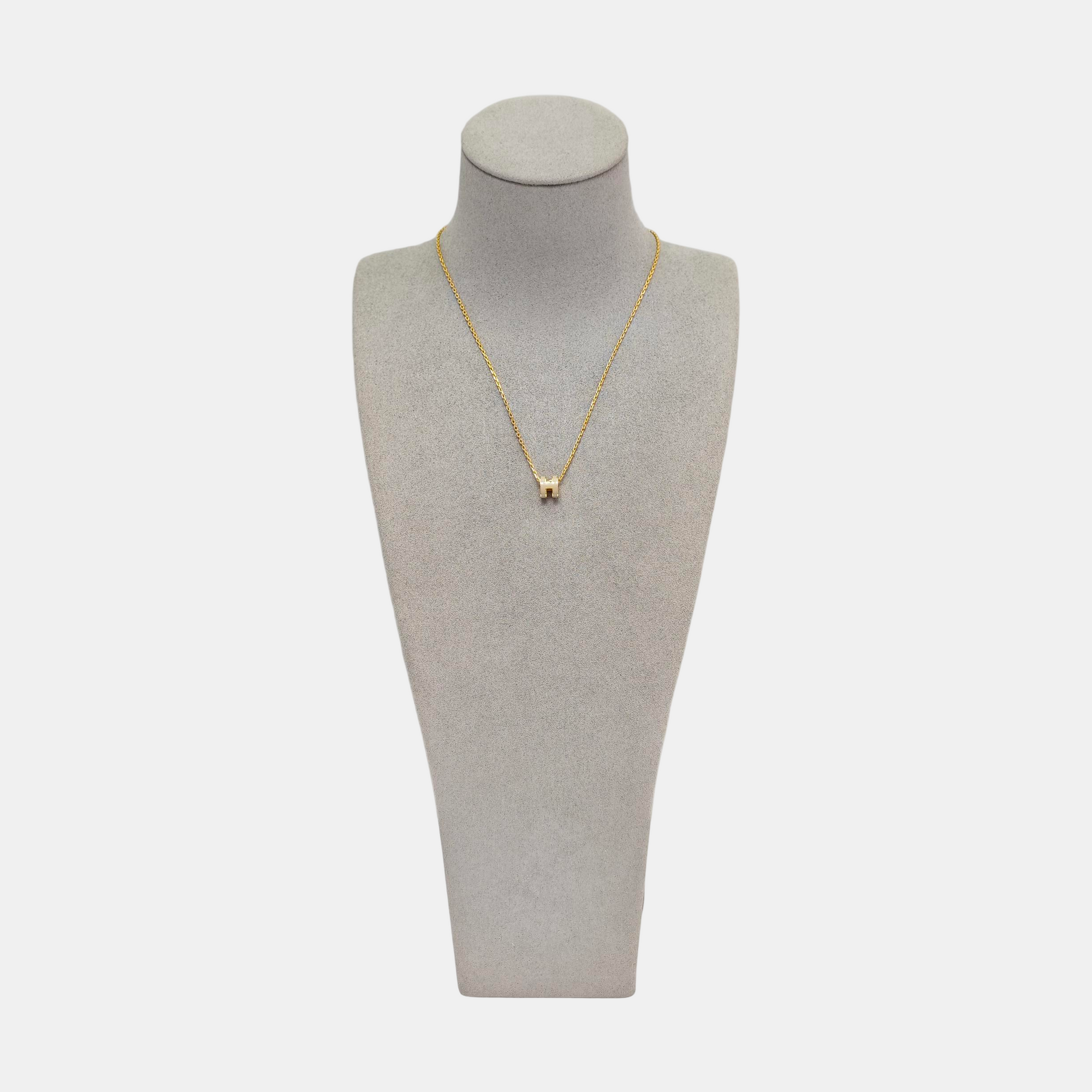 Pop H Metal Gold Necklace