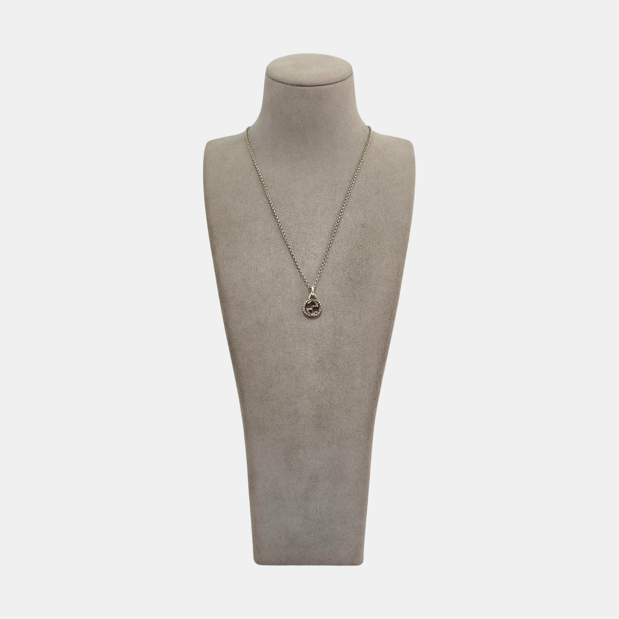 Interlocking G 925 Sterling Silver Necklace