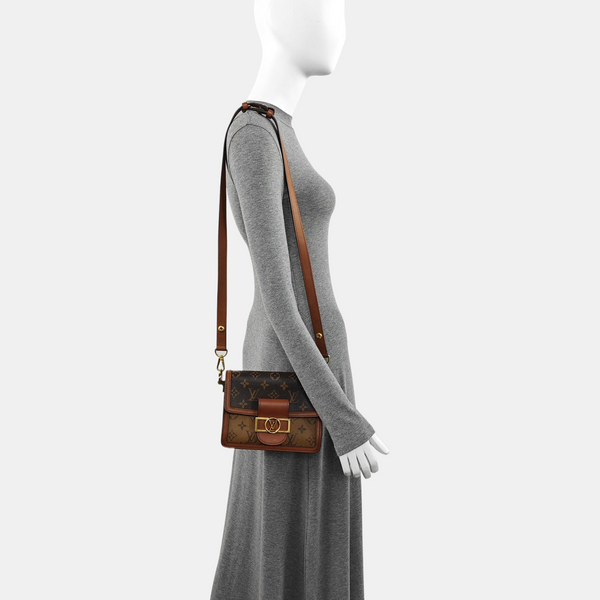 DAUPHINE Mini Coated Canvas Brown