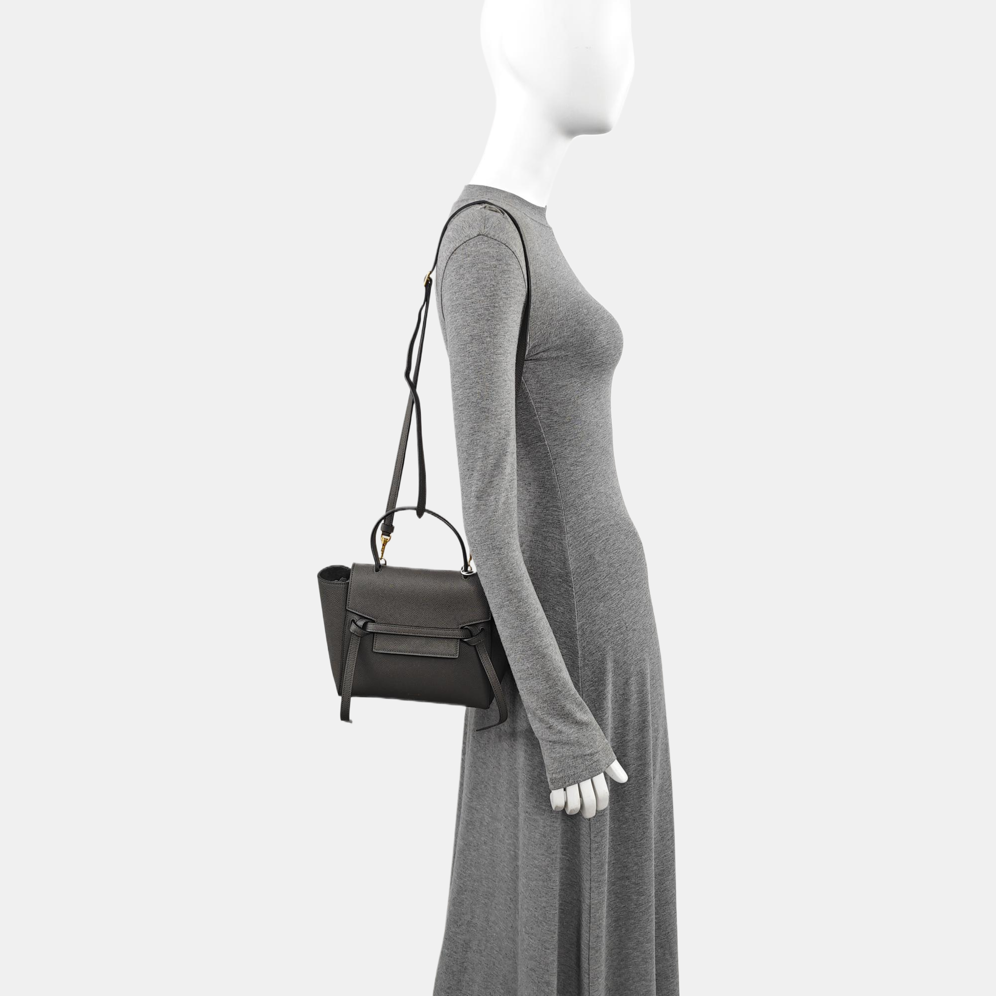 BELT Nano Calfskin Gray