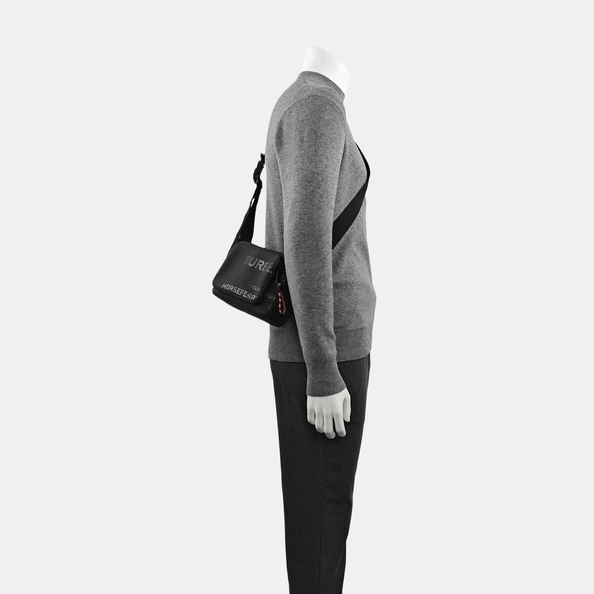 Fabric Shoulder Bag Black