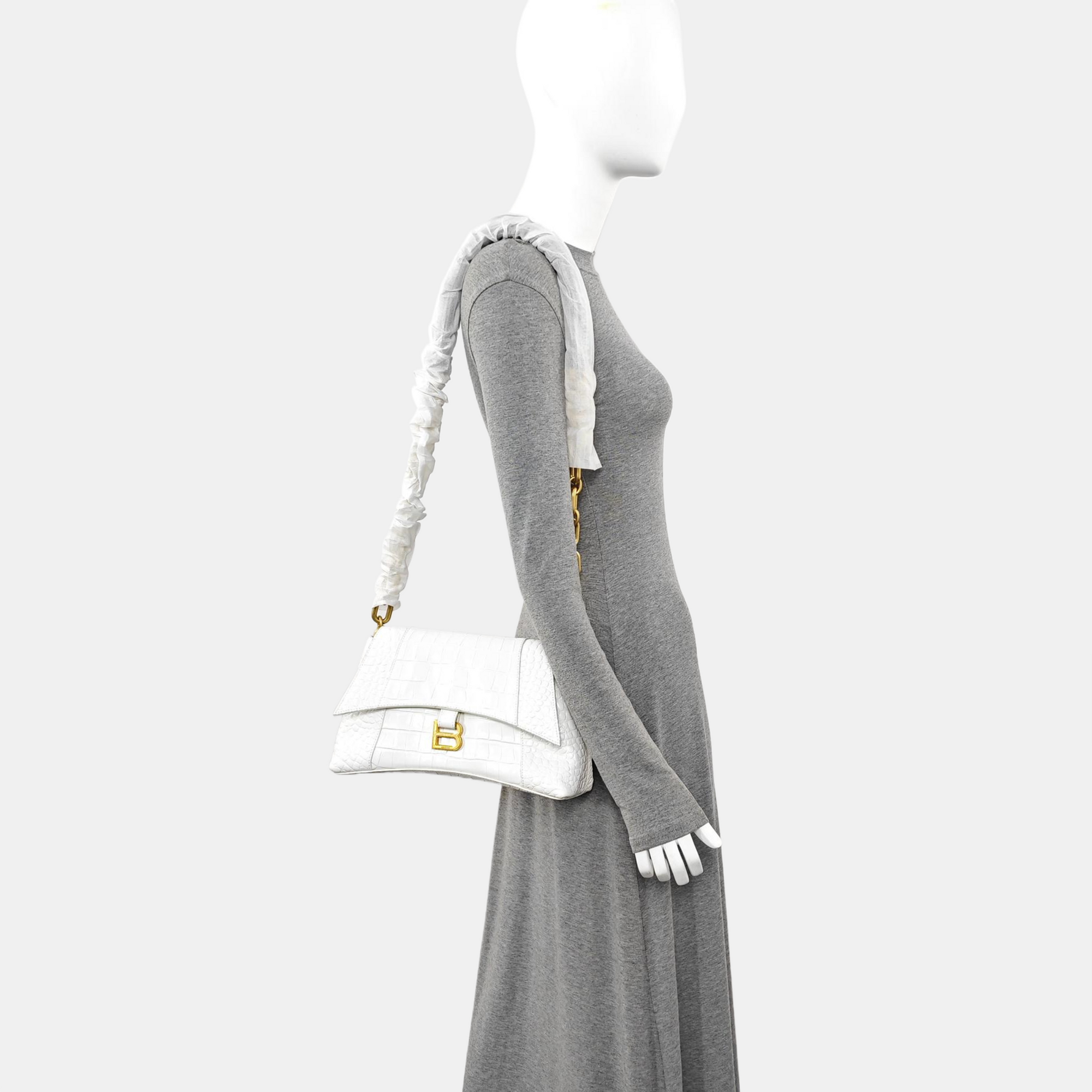Downtown Calfskin White