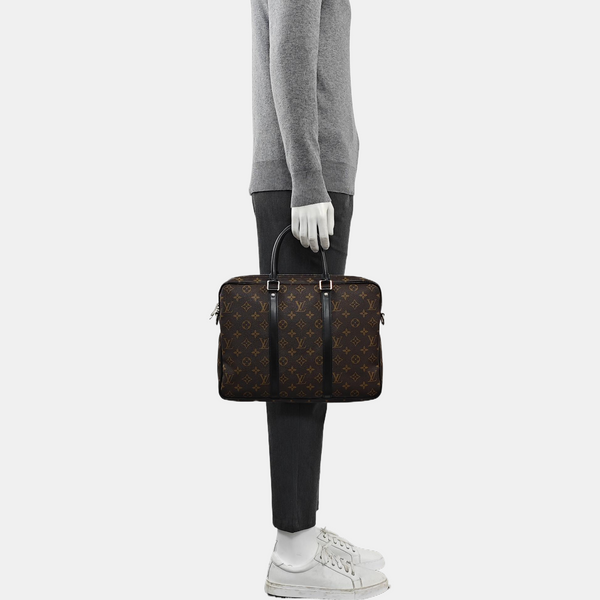 PORTE-DOCUMENTS PM Monogram Coated Canvas Brown