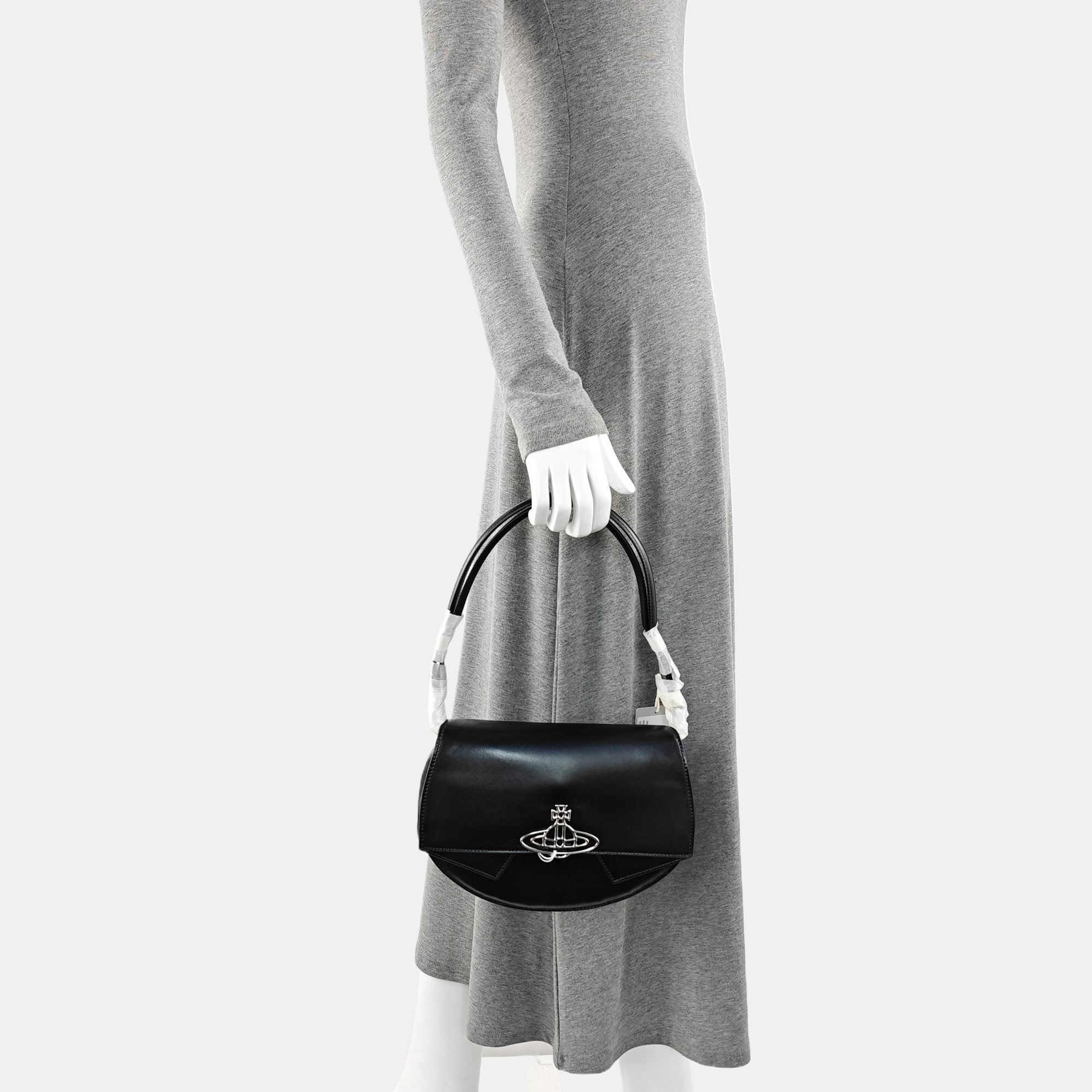Calfskin Shoulder Bag Black