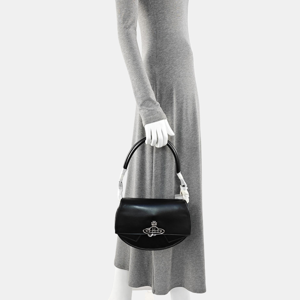 Calfskin Shoulder Bag Black