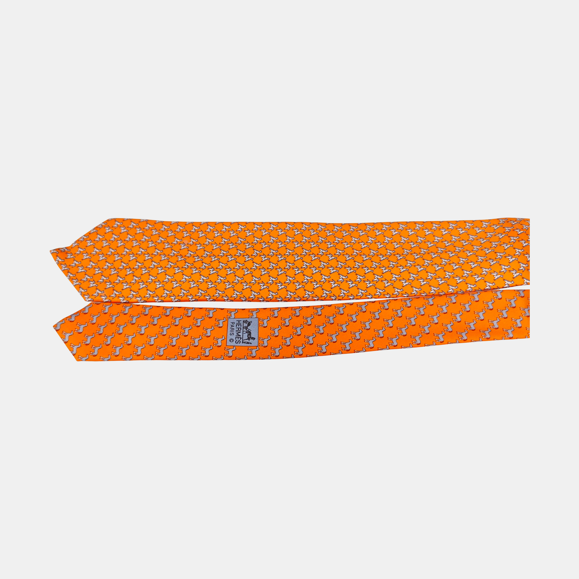 Mulberry Silk Tie Orange