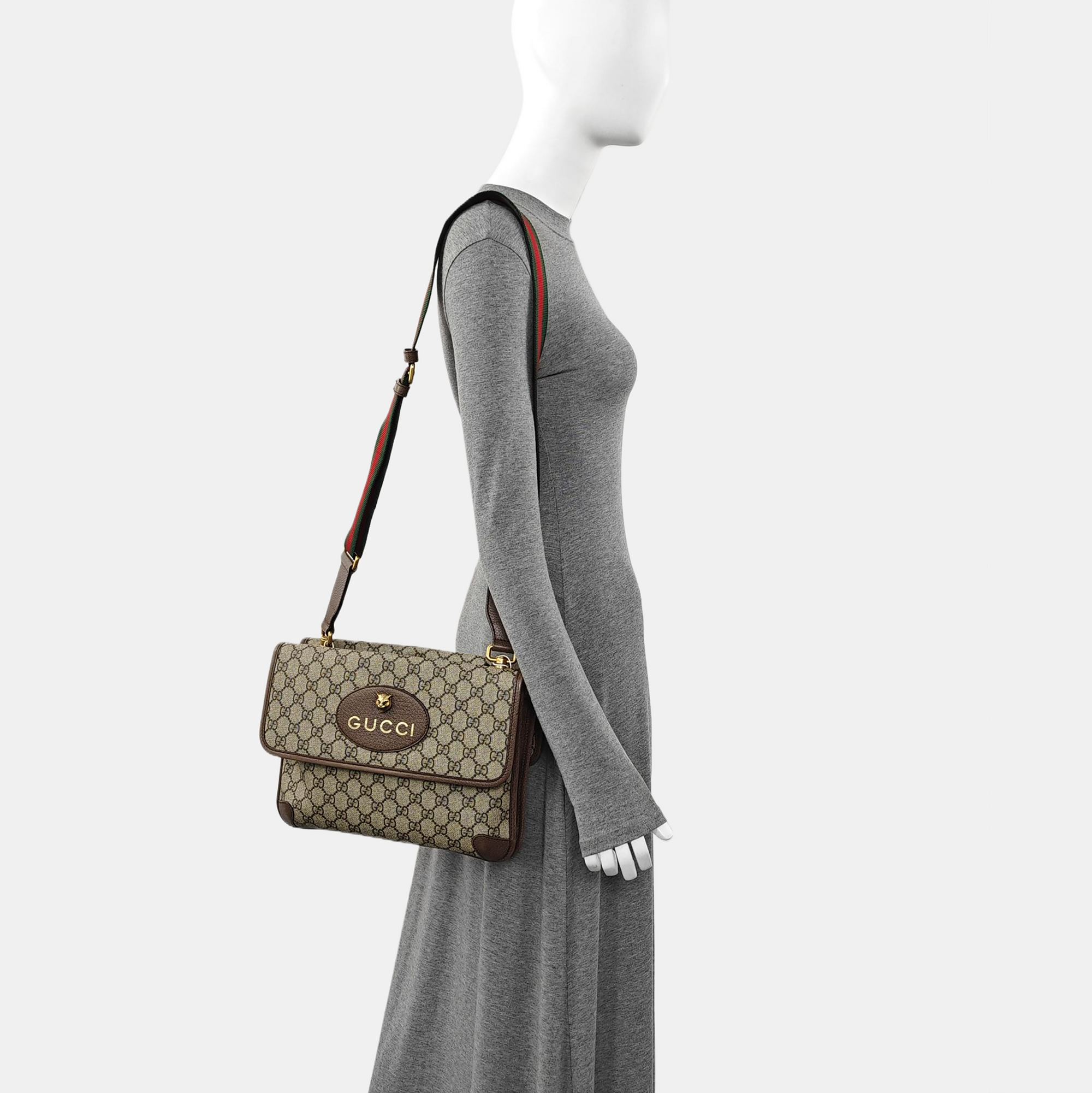 Neo Vintage Large Monogram Coated Canvas Brown