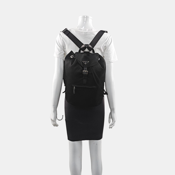 Nylon Backpack Black