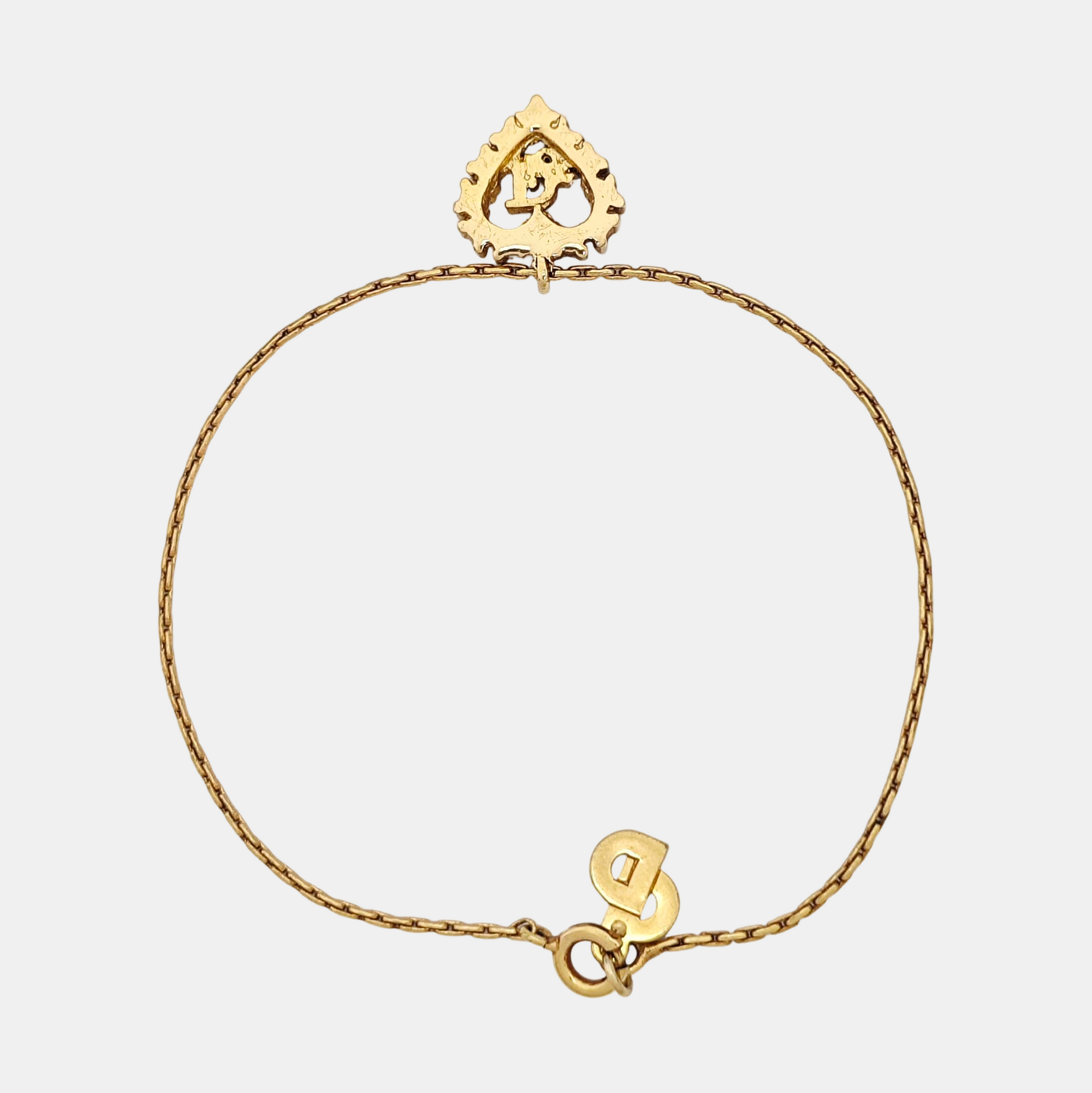 Dior Oblique Metal Gold Bracelet