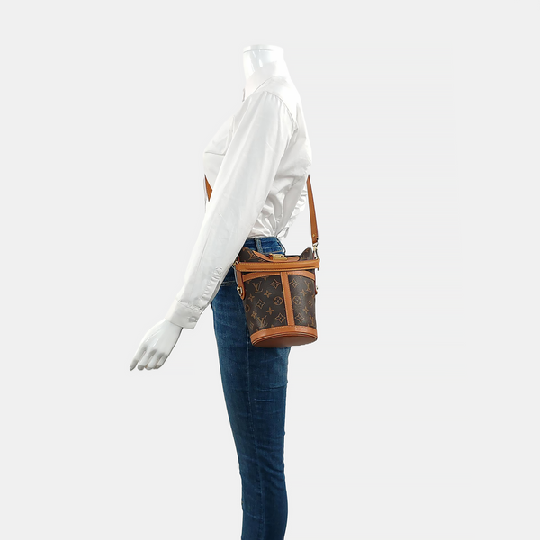 DUFFLE Monogram Coated Canvas Brown