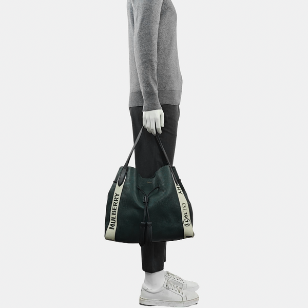 Calfskin Top Handle Bag Green