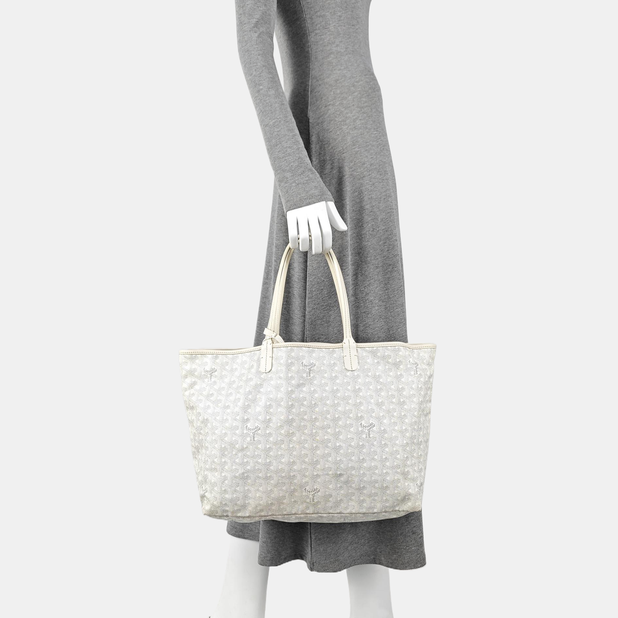 Saint Louis PM Coated Canvas White