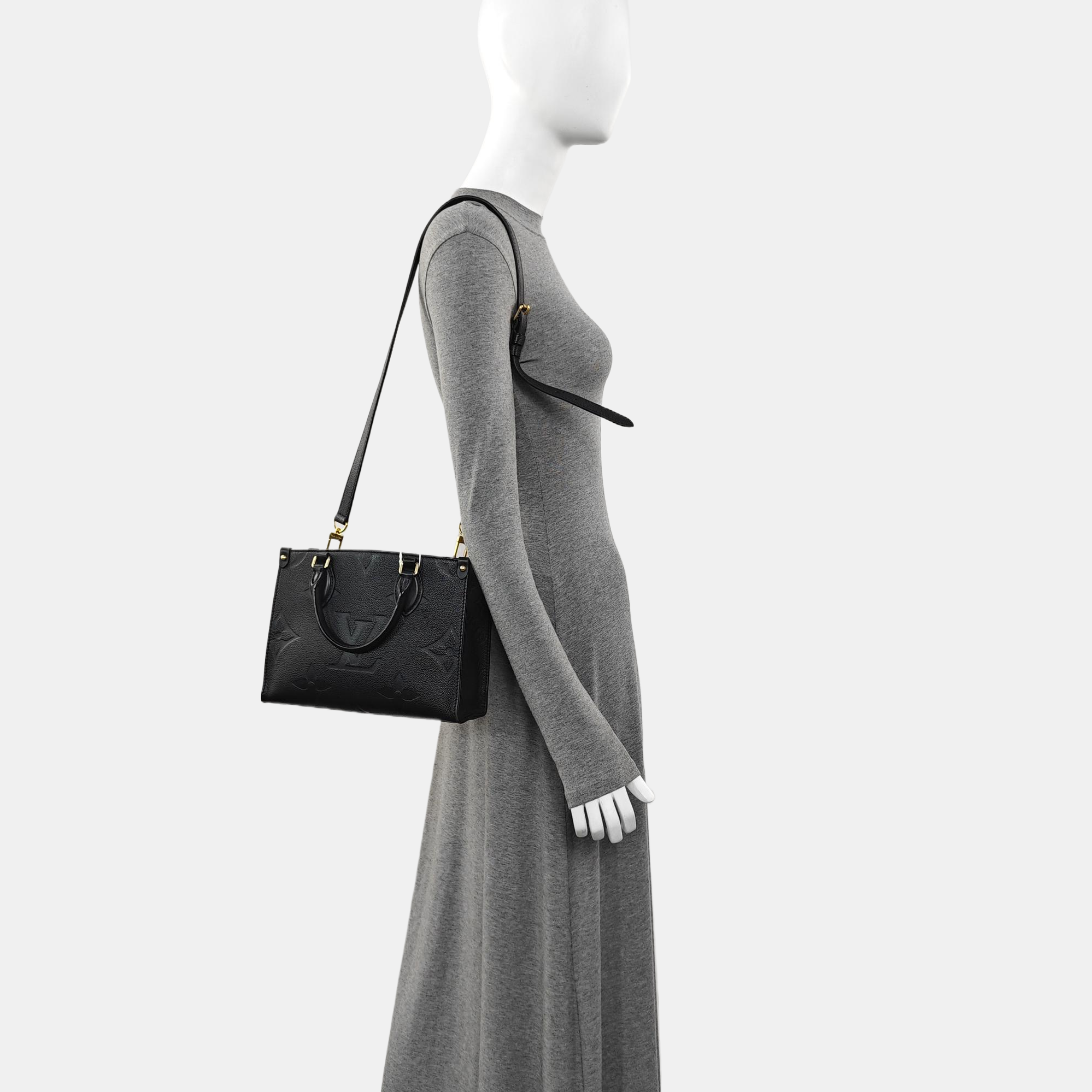ONTHEGO PM Monogram Calfskin Black