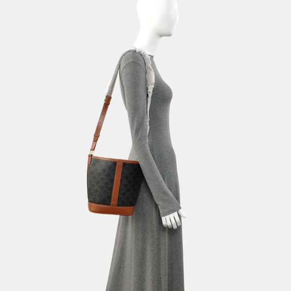 TRIOMPHE CANVAS Small Coated Canvas Brown