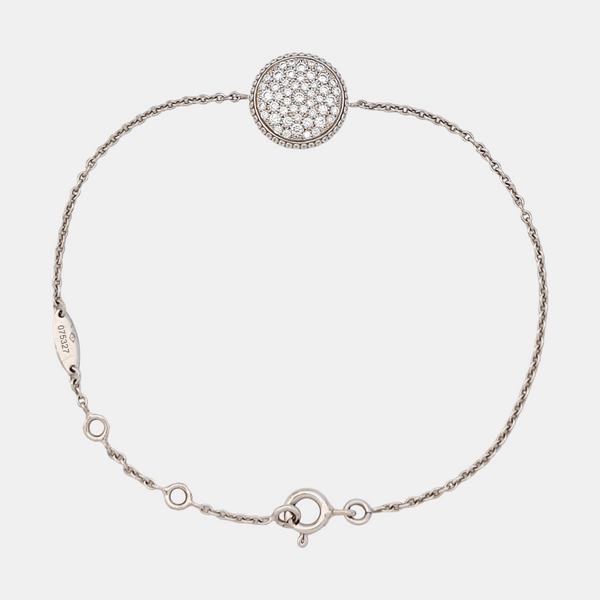 Rose Des Vents 18k White Gold Silver Bracelet