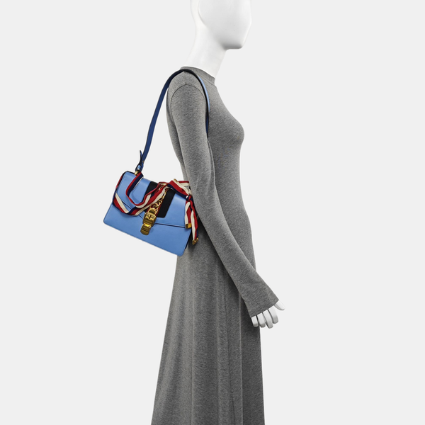 Sylvie Small Calfskin Blue