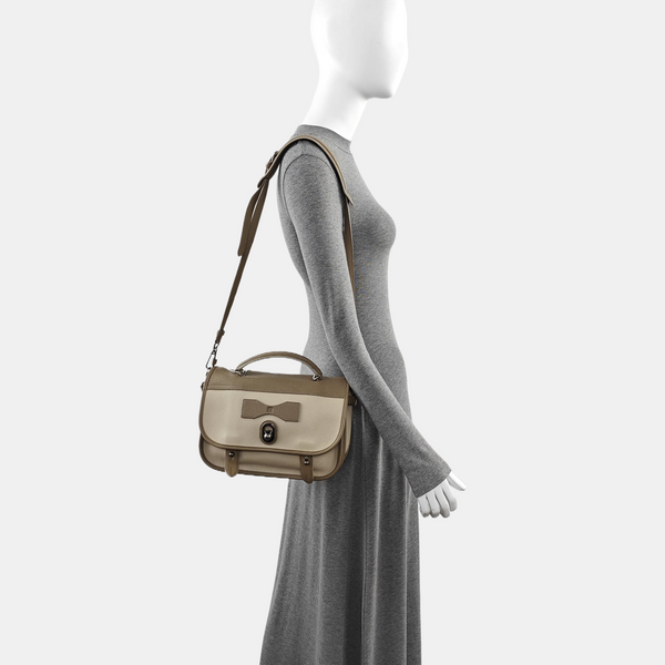 Calfskin Shoulder Bag Beige