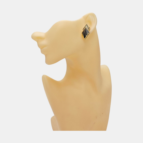 Metal Gold Clip On Earrings