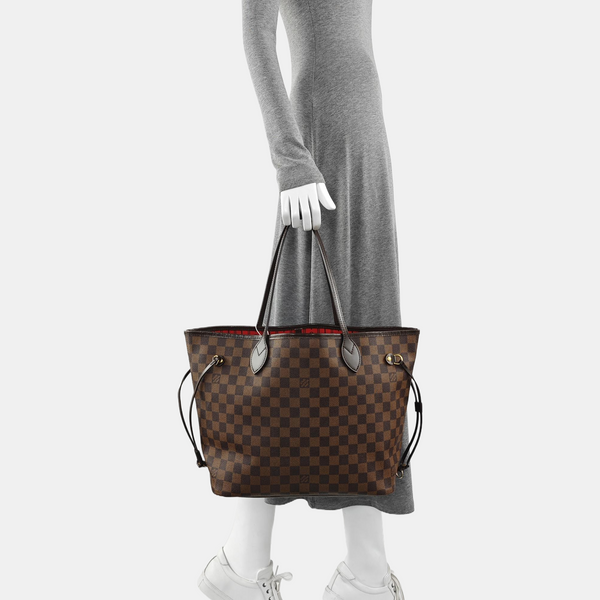 NEVERFULL MM Damier Ebene Coated Canvas Brown
