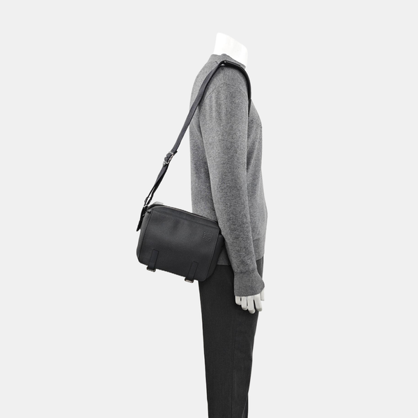 Calfskin Shoulder Bag Extra Small Gray