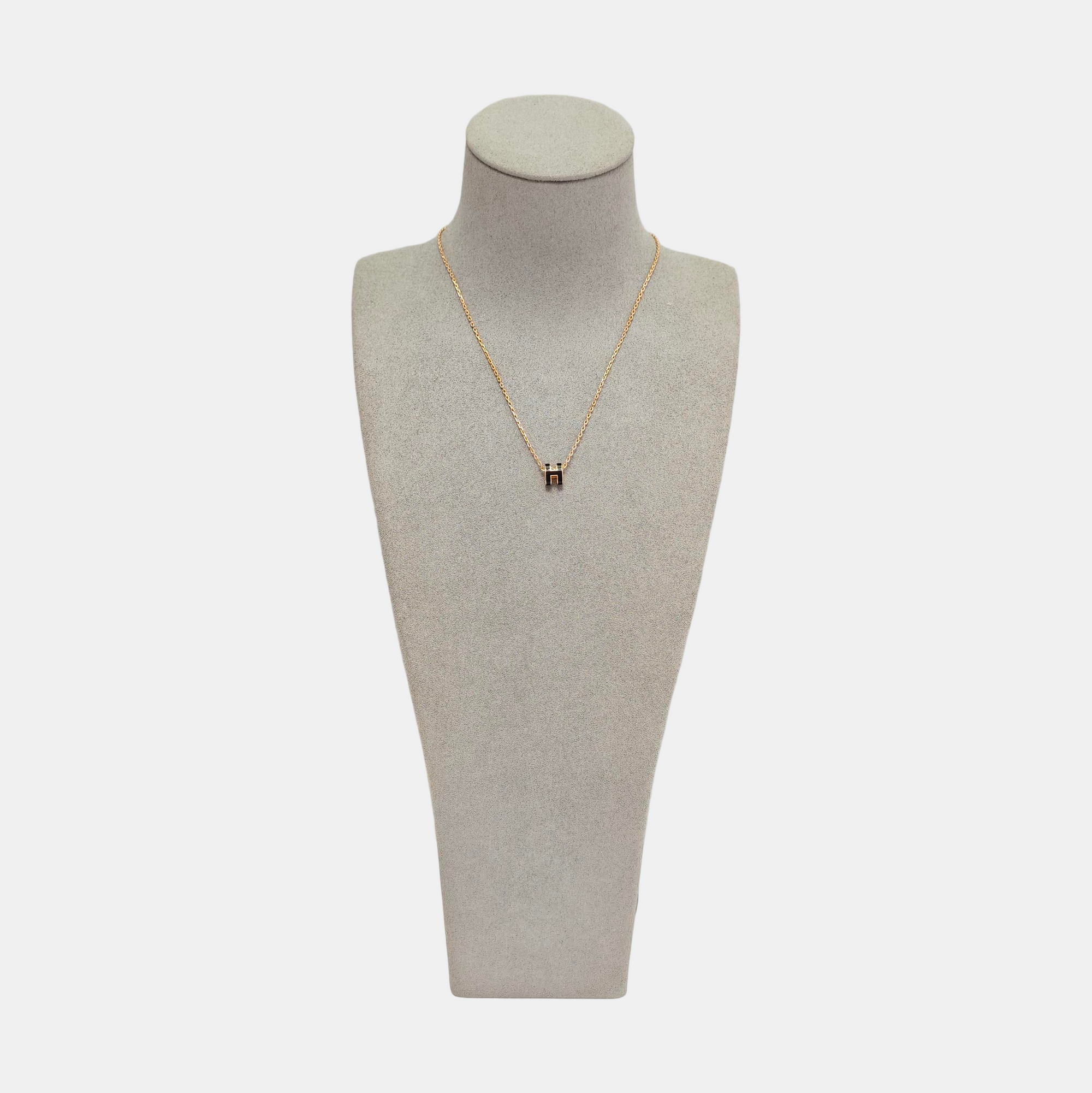 Pop H Metal Rose Gold Necklace