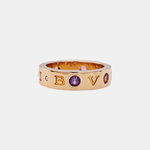 B.ZERO1 18k Rose Gold Ring EU 51