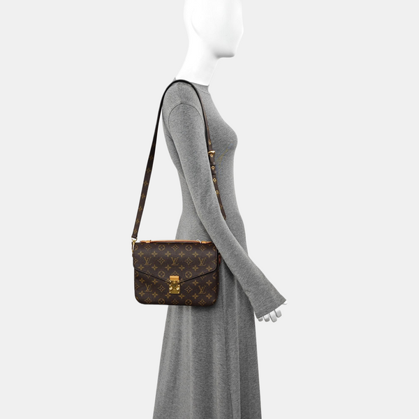 MÉTIS MM Monogram Coated Canvas Brown
