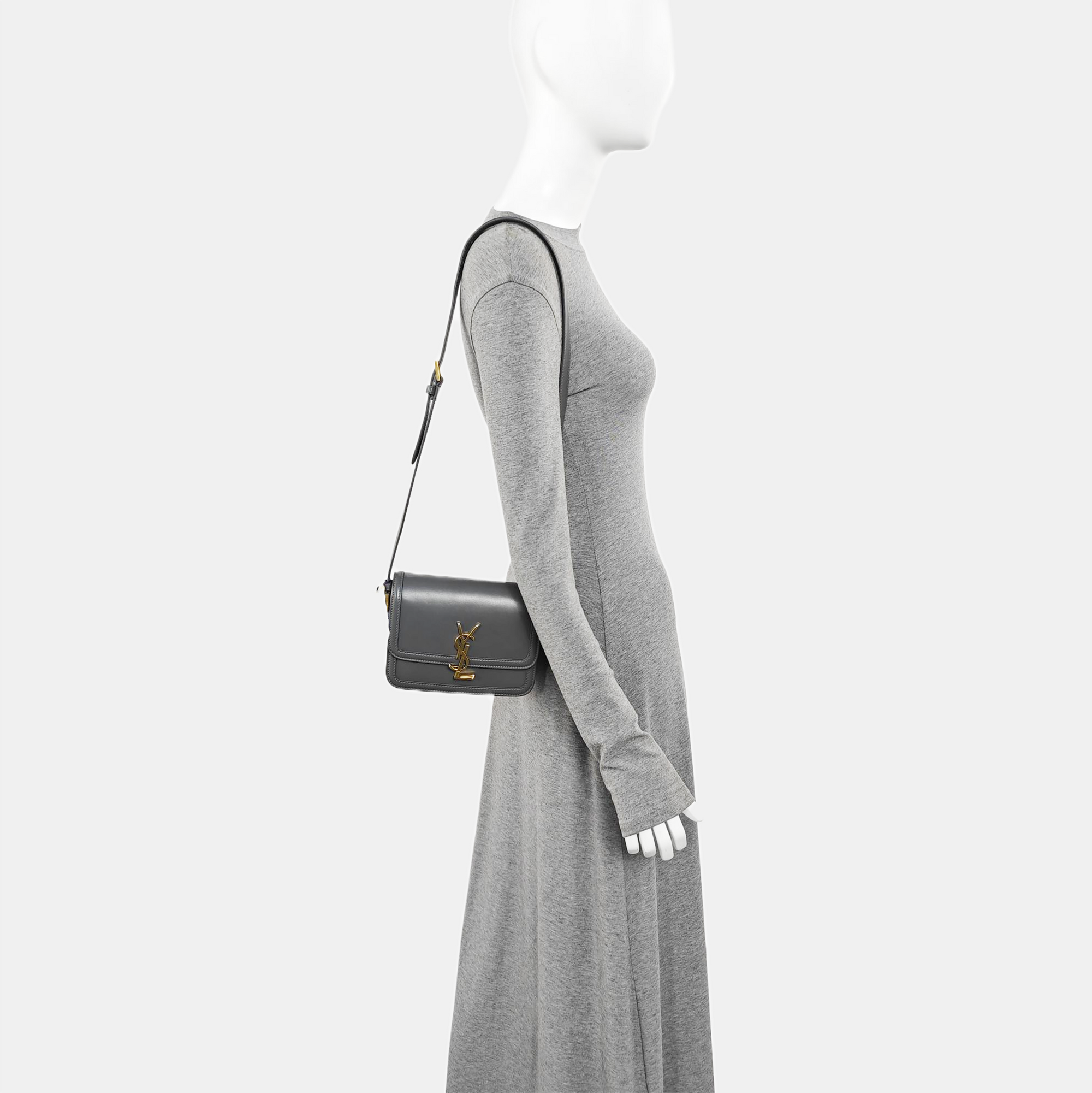 SOLFERINO Small Calfskin Gray