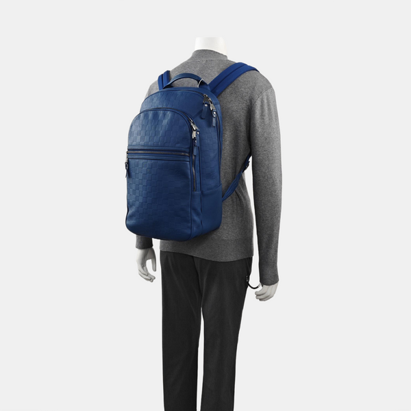 MICHAEL Damier Calfskin Blue
