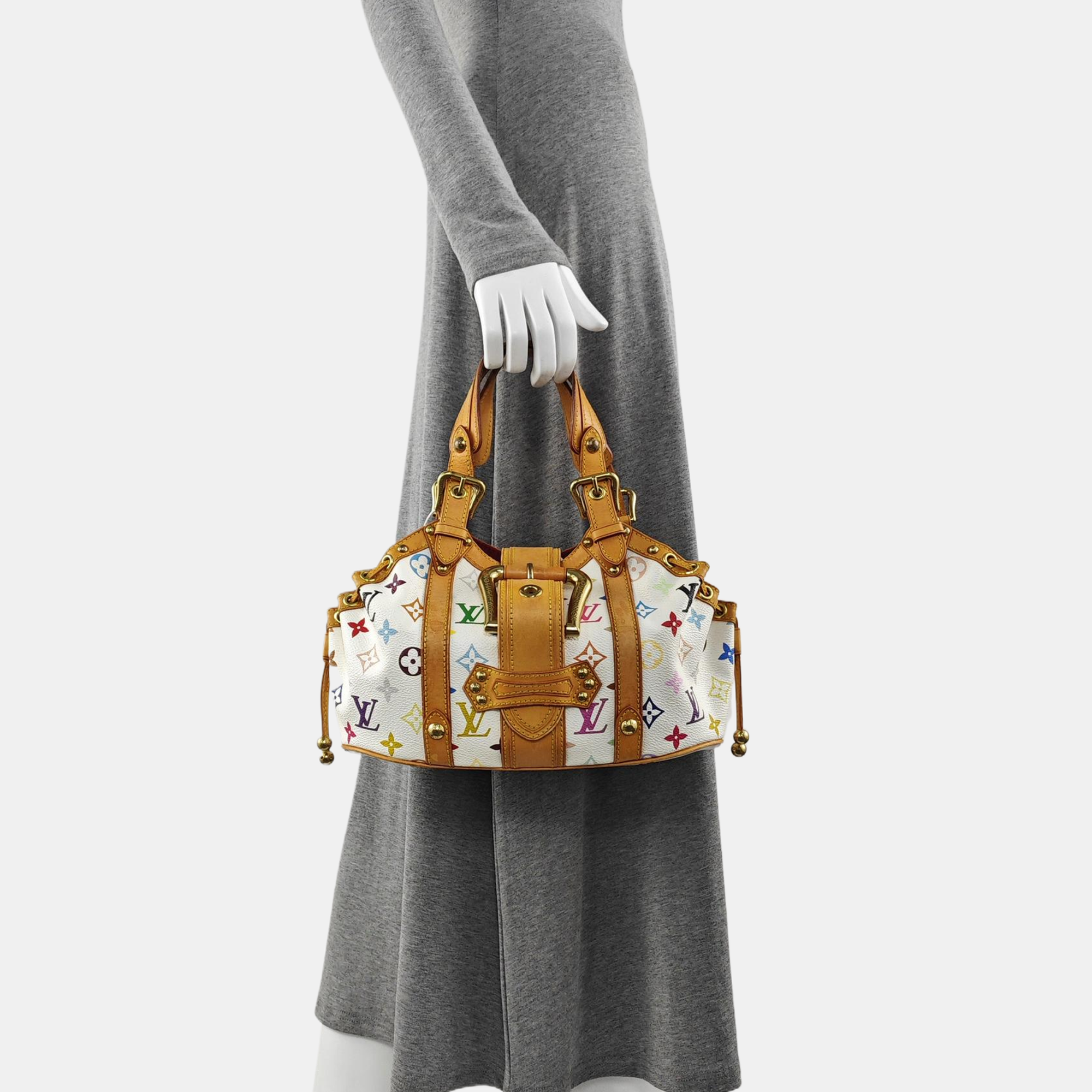 LV × TM THEDA GM Monogram Coated Canvas White