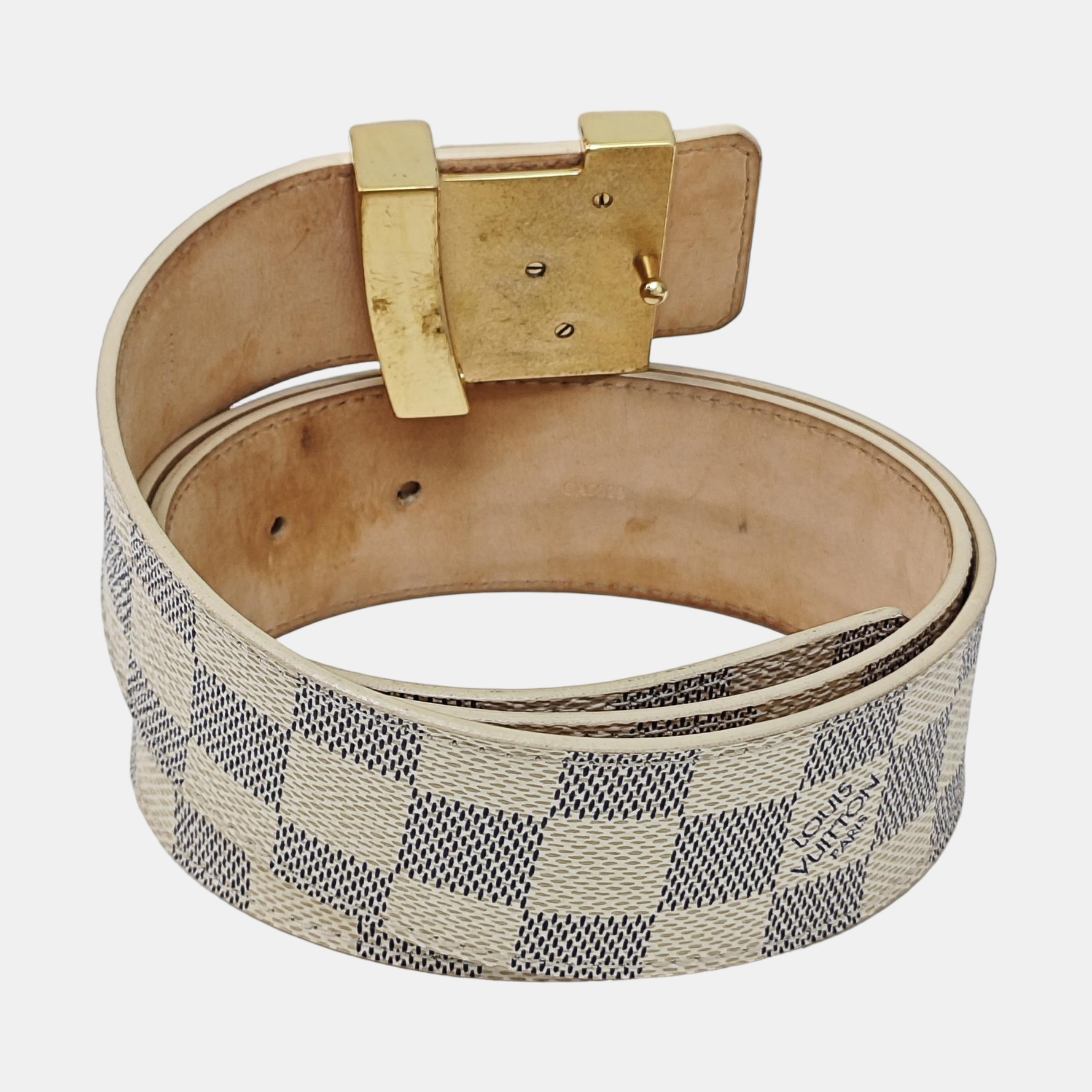 Coated Canvas Belt White